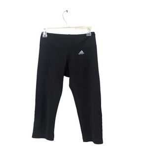 Adidas Cropped Black Stretchy  Leggings